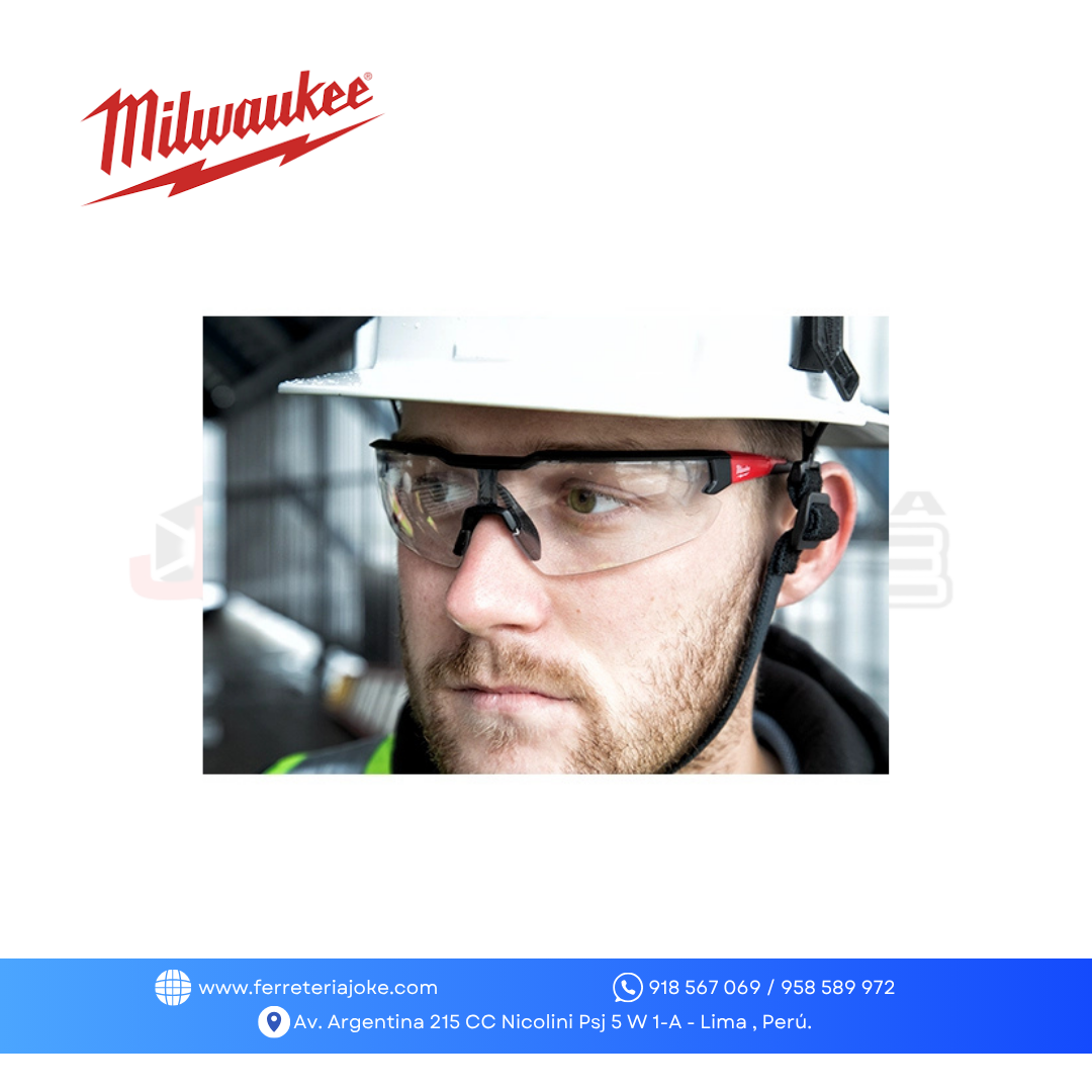 LENTES DE SEGURIDAD TRANSPARENTES ANTIRAYAS 48-73-2010 MILWAUKEE
