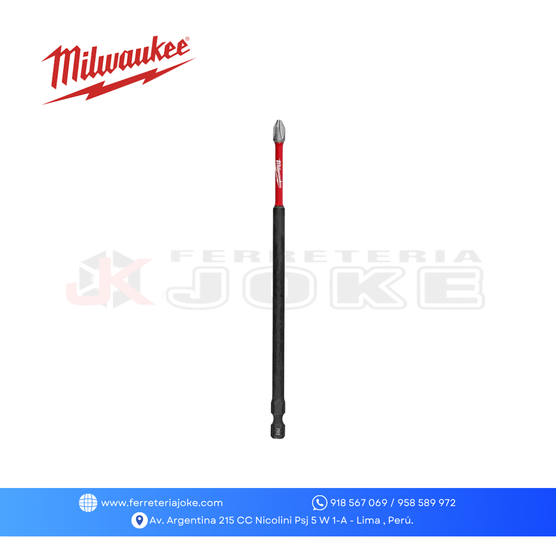 JUEGO PUNTAS PH2 X 6" 1 PZS 48-32-4802 MILWAUKEE
