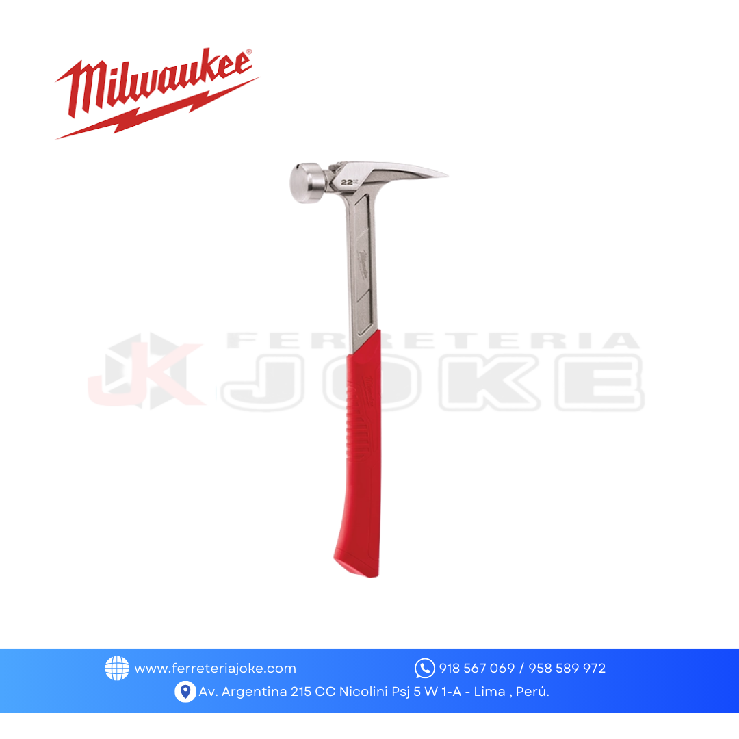 MARTILLO CARA LISA 22 OZ 48-22-9023 MILWAUKEE