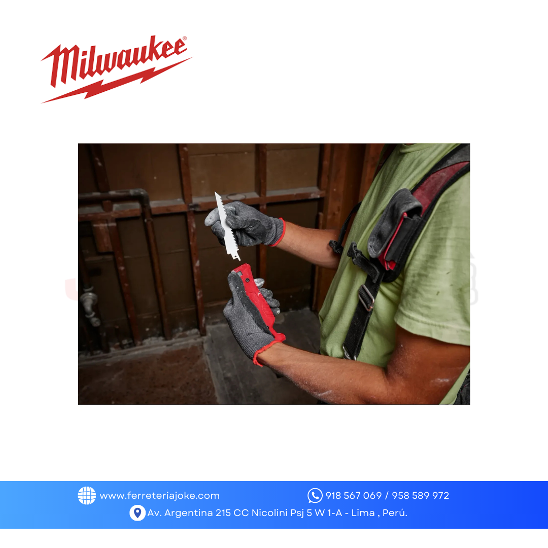 REPUESTO SERRUCHO PARA DRYWALL SAWZALL 6" 8TPI 3 PZS 48-00-5053 MILWAUKEE