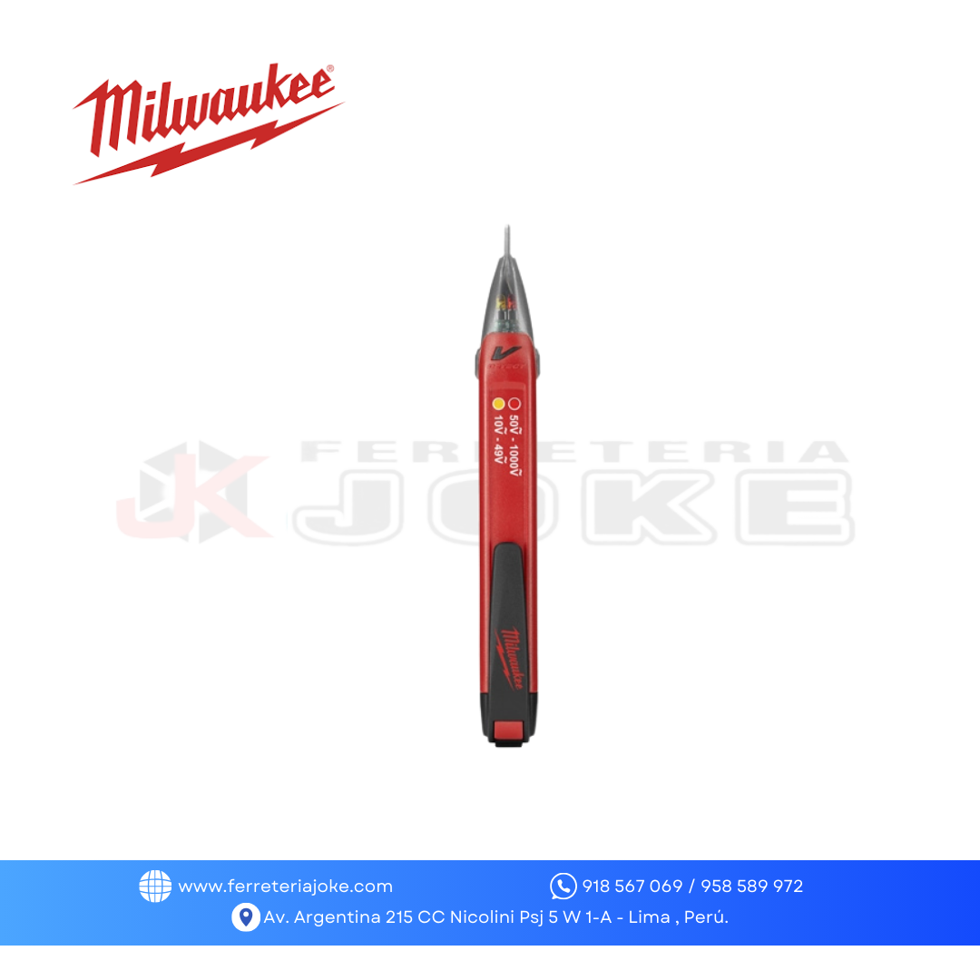 DETECTOR DE VOLTAJE DOBLE RANGO ENTRE 10 Y 1000V 2203-20 MILWAUKEE
