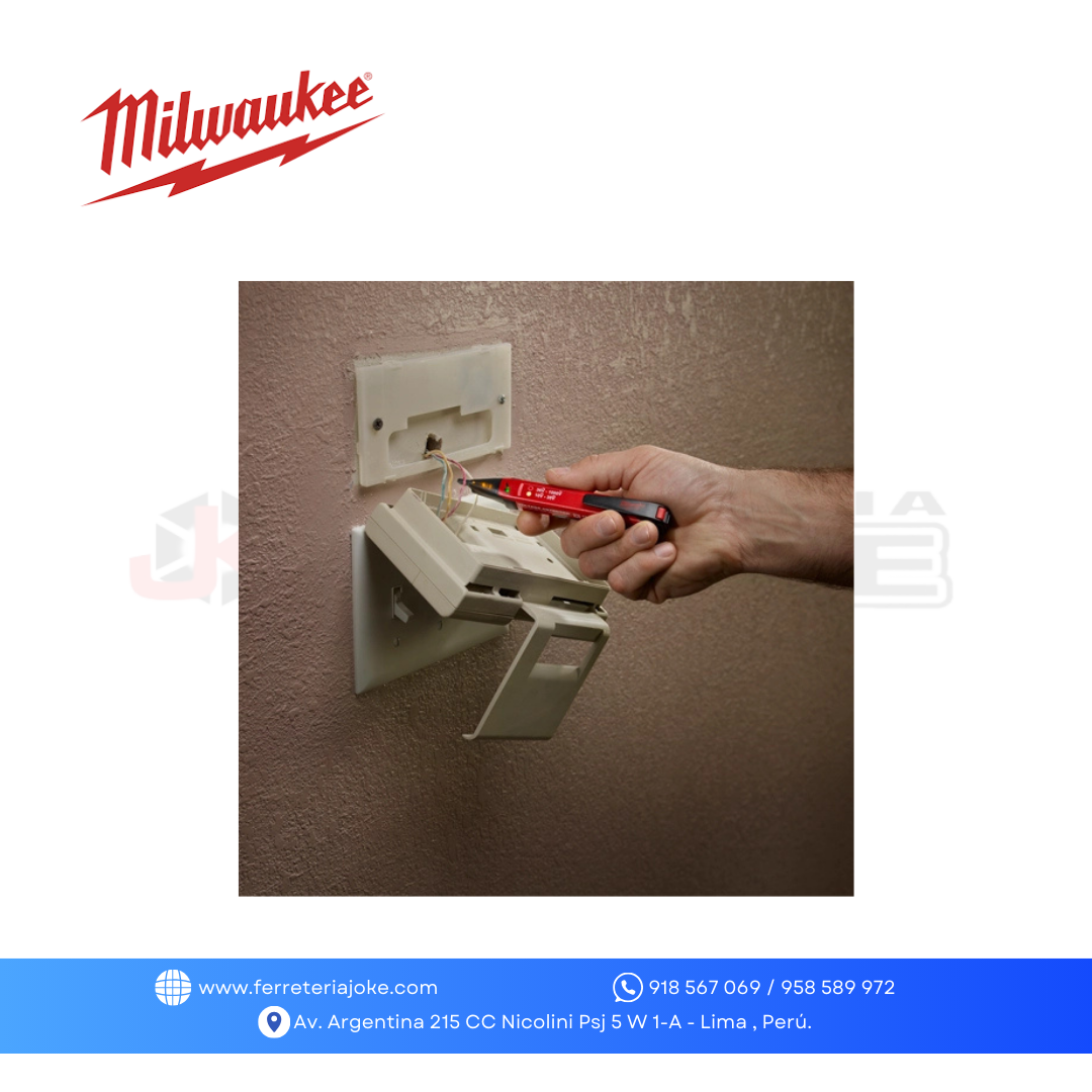 DETECTOR DE VOLTAJE DOBLE RANGO ENTRE 10 Y 1000V 2203-20 MILWAUKEE