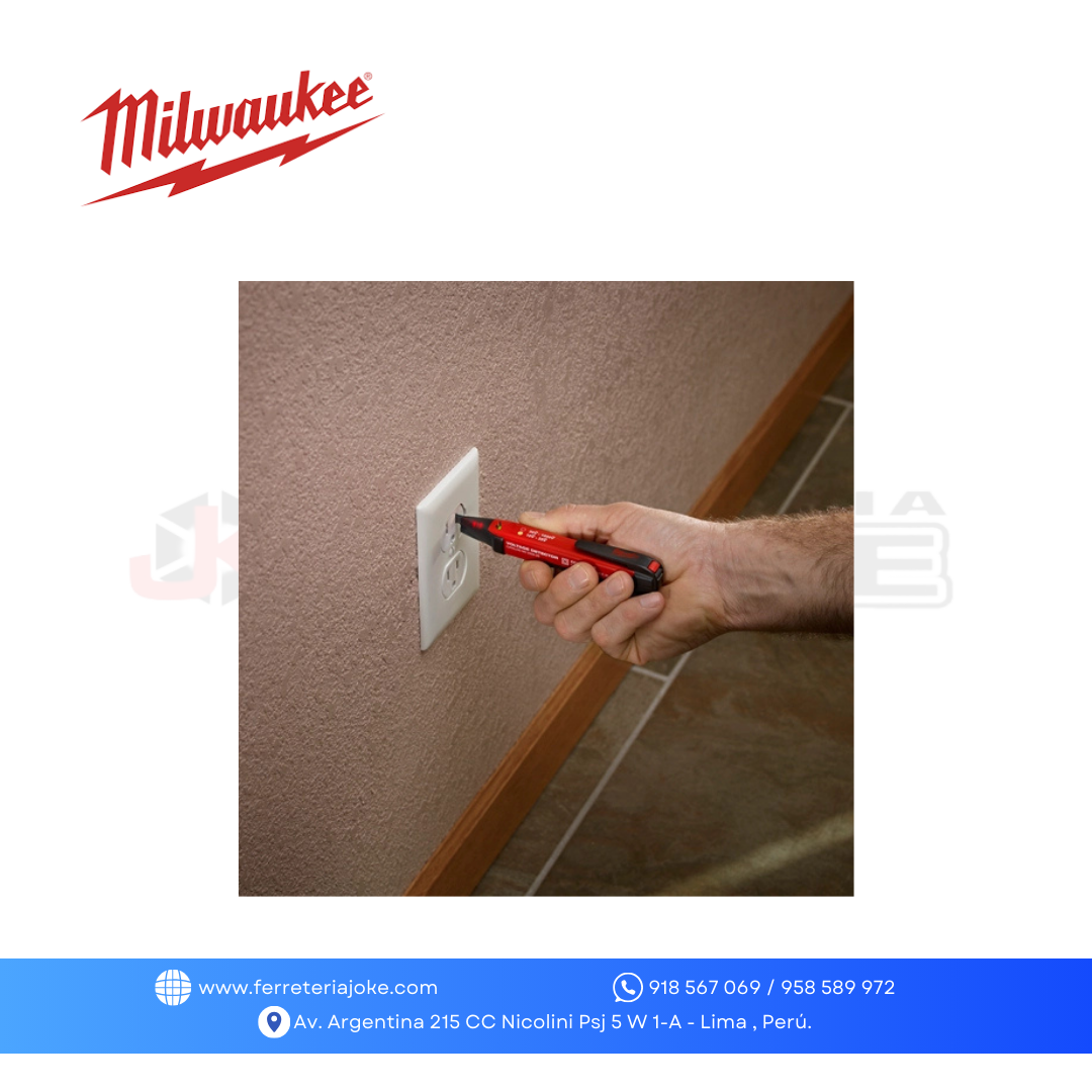 DETECTOR DE VOLTAJE DOBLE RANGO ENTRE 10 Y 1000V 2203-20 MILWAUKEE