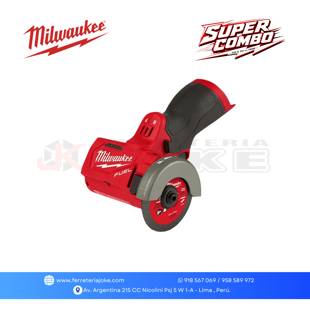 HERRAMIENTA DE CORTE COMPACTA M12 FUEL DE 3" 2522-20 MILWAUKEE