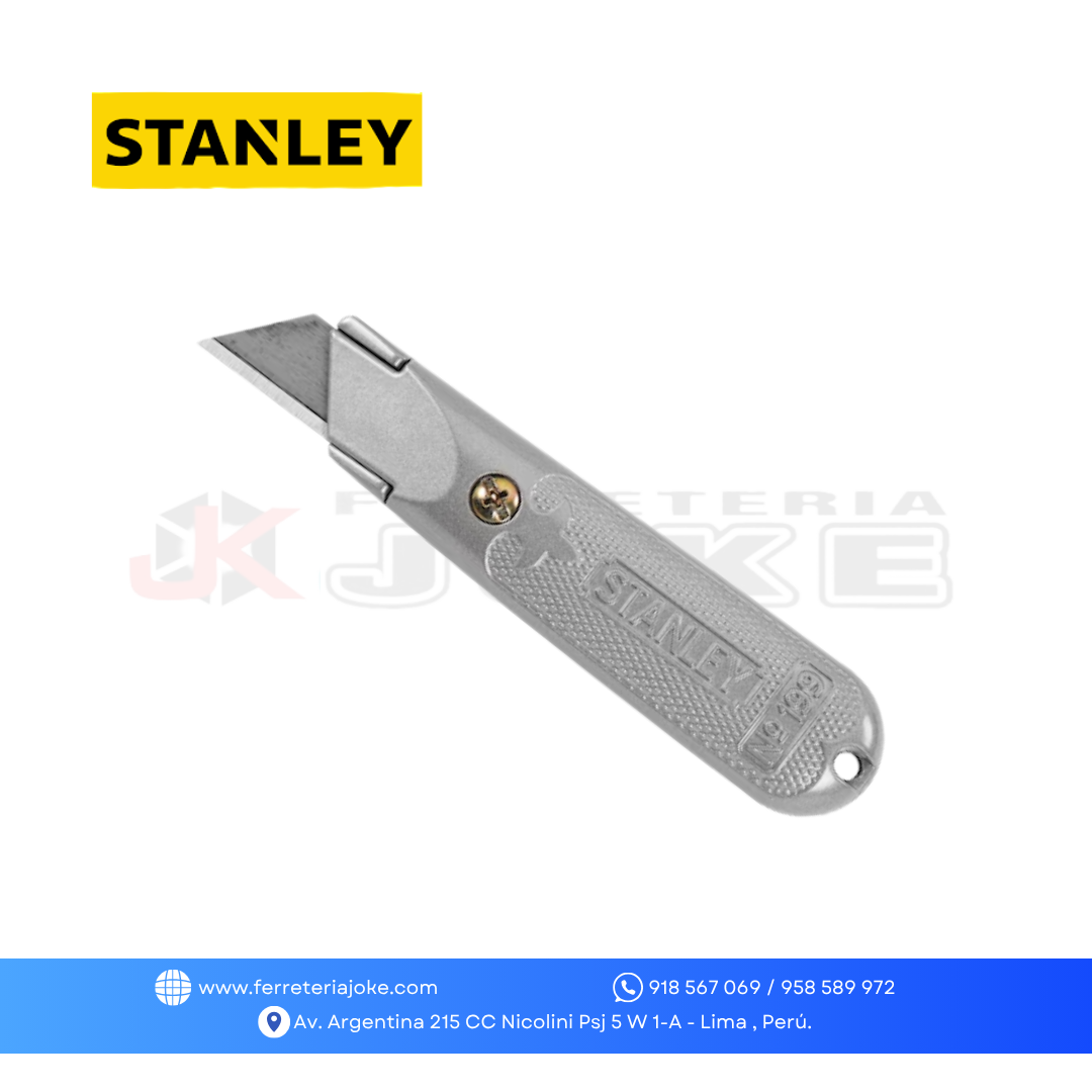 CUCHILLA RETRACTIL CLASICA 199 - HOJA FIJA 10-209 STANLEY