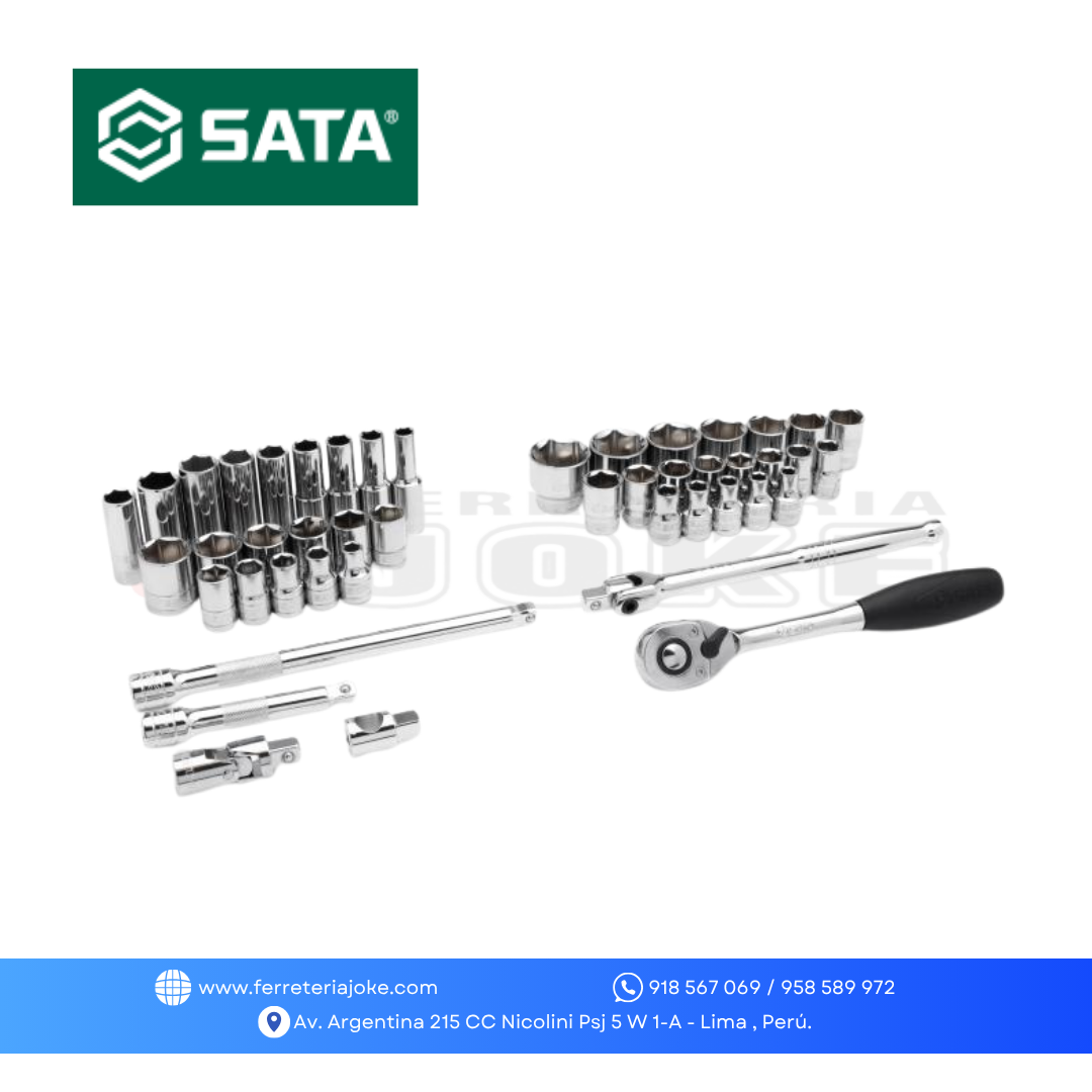 JUEGO DE DADOS ENC 1/2" 46 PZS ST09006SJ SATA