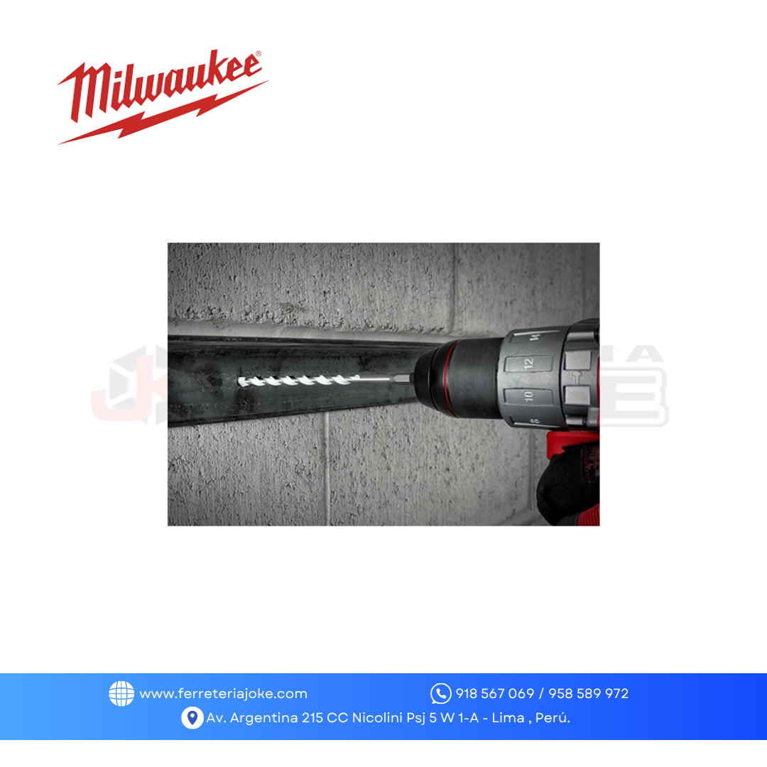 KIT BROCA DE CARBURO MULTIMATERIAL SHOCKWAVE IMPACT DUTY 7 PZS 48-20-8899 MILWAUKEE