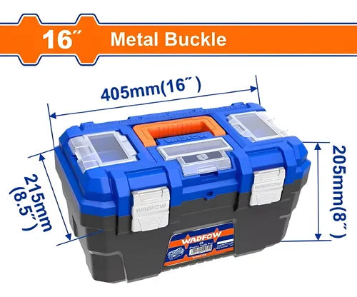 CAJA PLASTICA C/ BROCHE METÁLICO 16" WADFOW