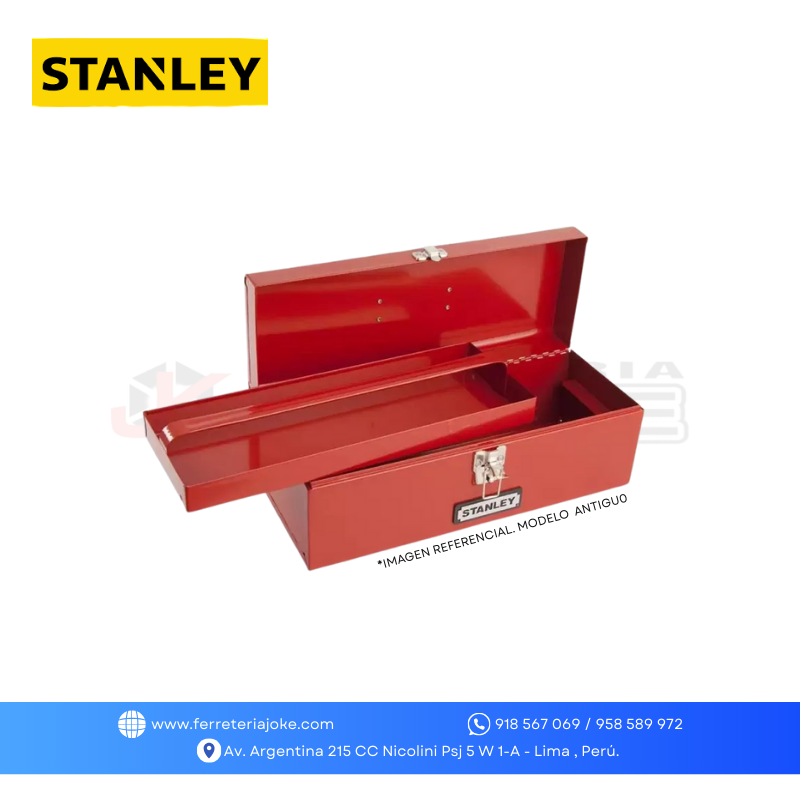 CAJA METÁLICA CON BANDEJA 19" 96-219L STANLEY