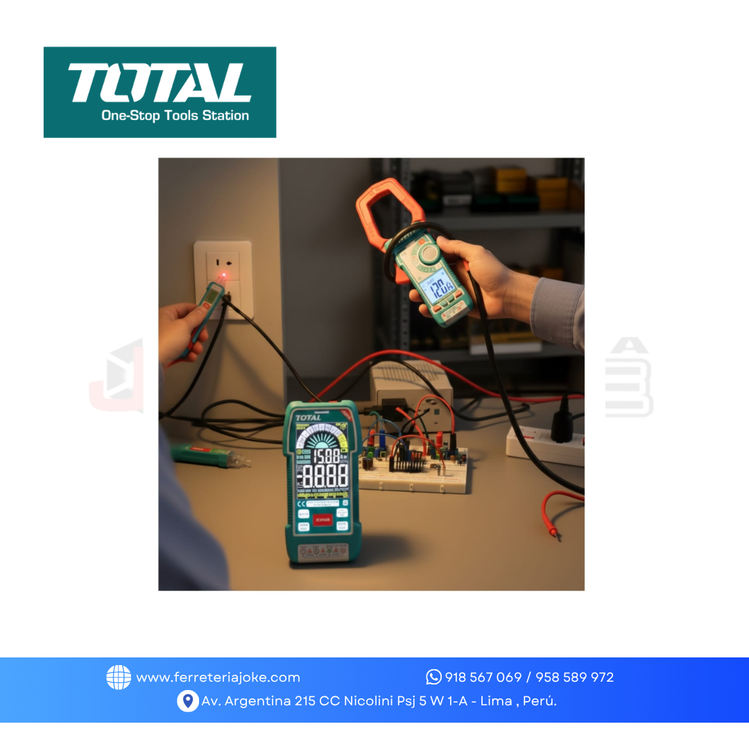 S MULTITESTER, DETECTOR VOLTAJE Y PINZA AMPERIMETRICA (ONE TIME) INDUSTRIAL TOS24069 TOTAL