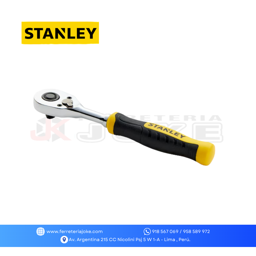RATCHET PERFIL DELGADO 1/4" M/ BIMATERIAL STMT17990-LA STANLEY