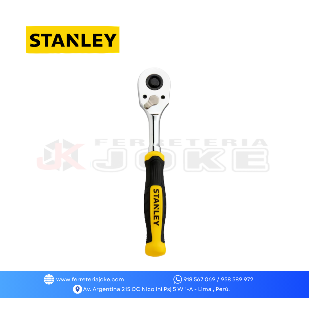 RATCHET PERFIL DELGADO 1/4" M/ BIMATERIAL STMT17990-LA STANLEY