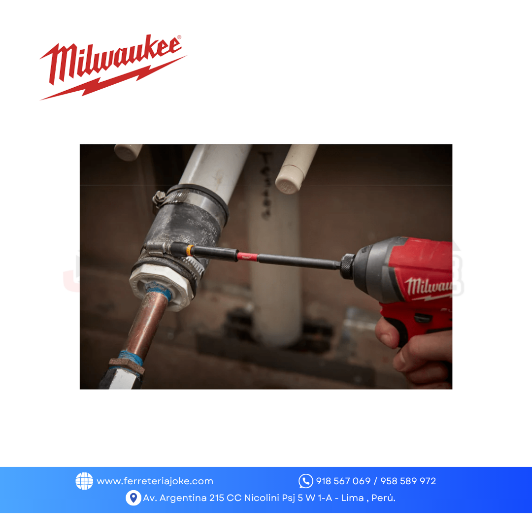 ADAPTADOR PORTA PUNTAS 6" SHOCKWAVE 48-32-4511 MILWAUKEE
