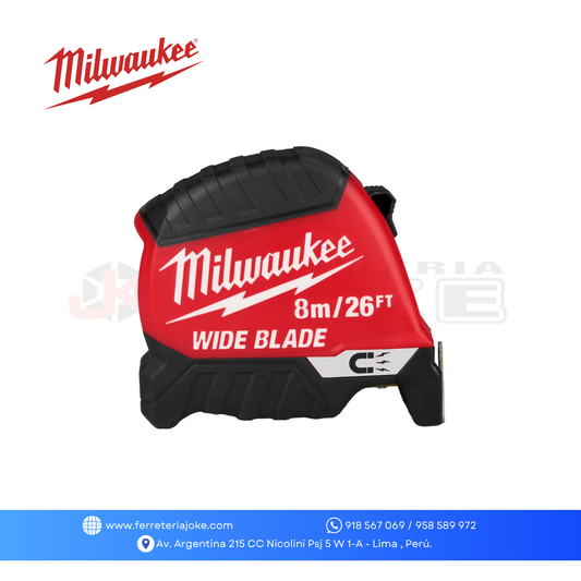 WINCHA METRICA MAGNETICA 8 MTS / 25 PIES 48-22-1226M MILWAUKEE