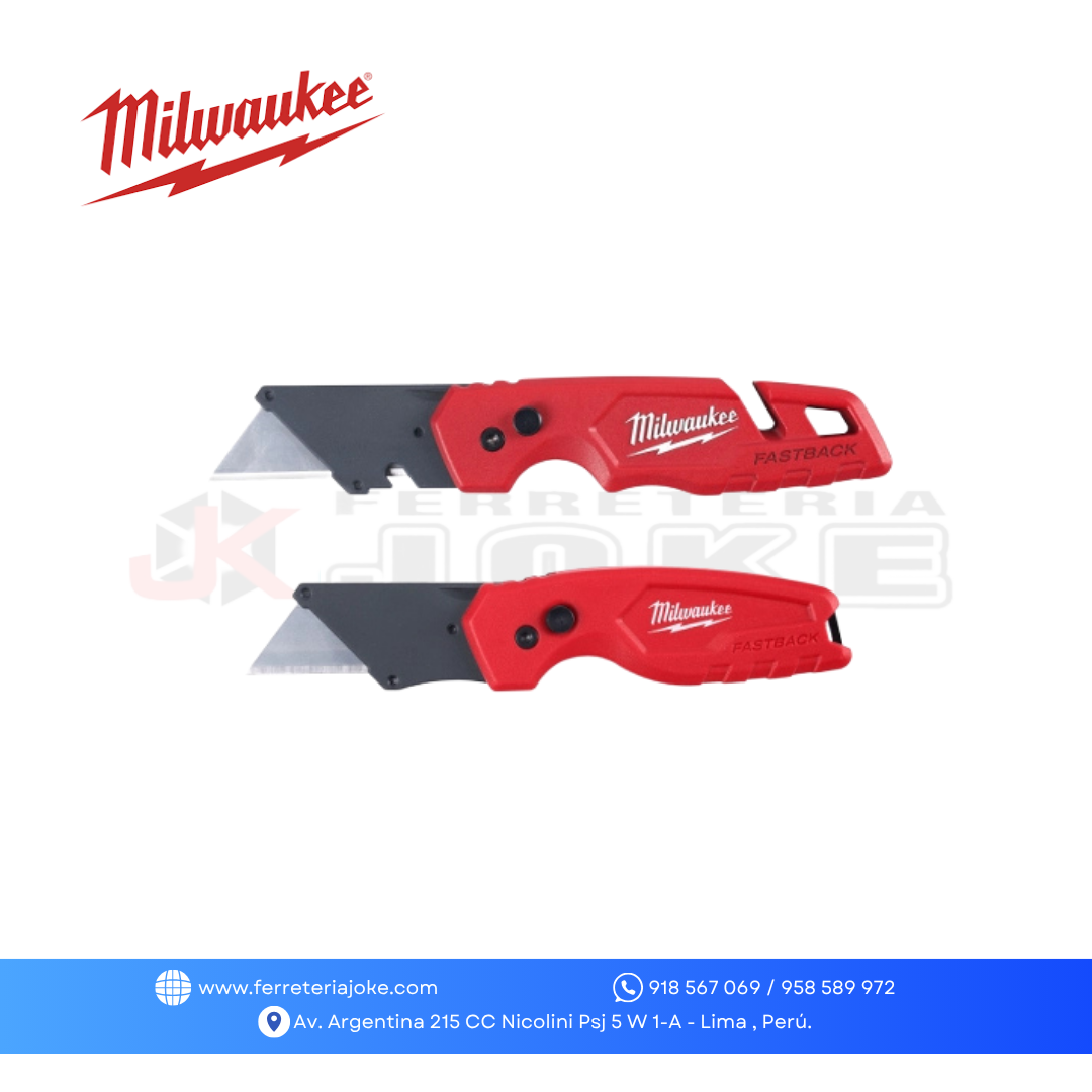 SET CUCHILLA MULTIUSO PLEGABLE FSTBACK 48-22-1503 MILWAUKEE
