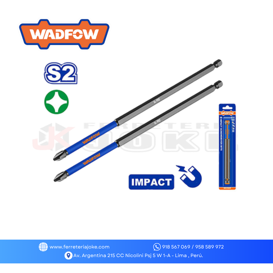 PUNTAS DE DESTORNILLADOR DE IMPACTO WADFOW WSV5K65 (2 unidades)