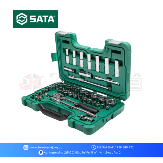 JUEGO DE DADOS ENC 1/2" 46 PZS ST09006SJ SATA