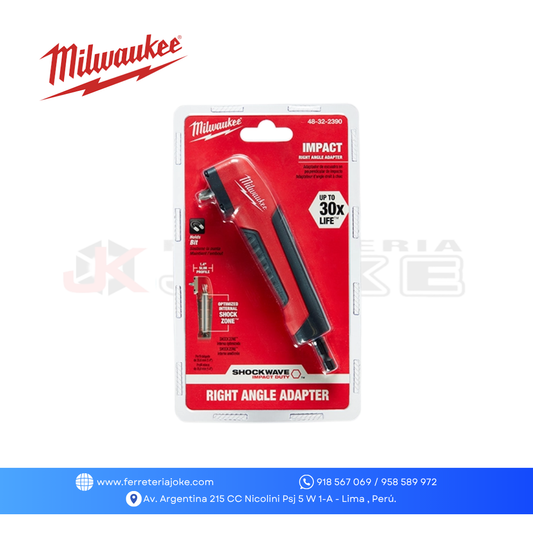 ADAPTADOR DE ANGULO RECTO SHOCKWAVE 48-32-2390 MILWAUKEE