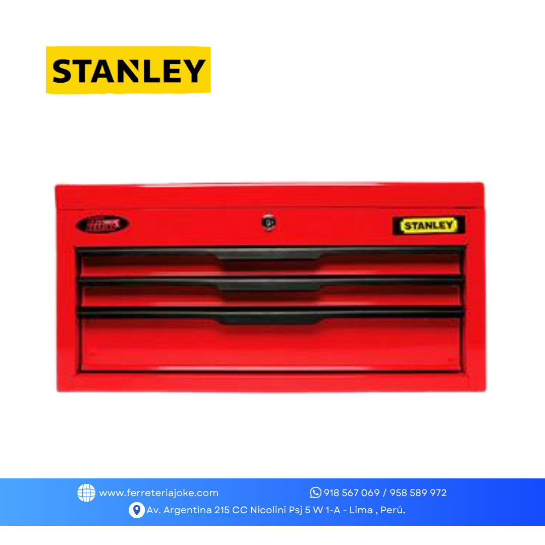 CAJA HERRAMIENTA 122 PZS C/ 3 GAVETAS 70-158 STANLEY