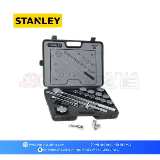 JUEGO DE DADOS ENC 3/4" 19 PZS 89-101 STANLEY