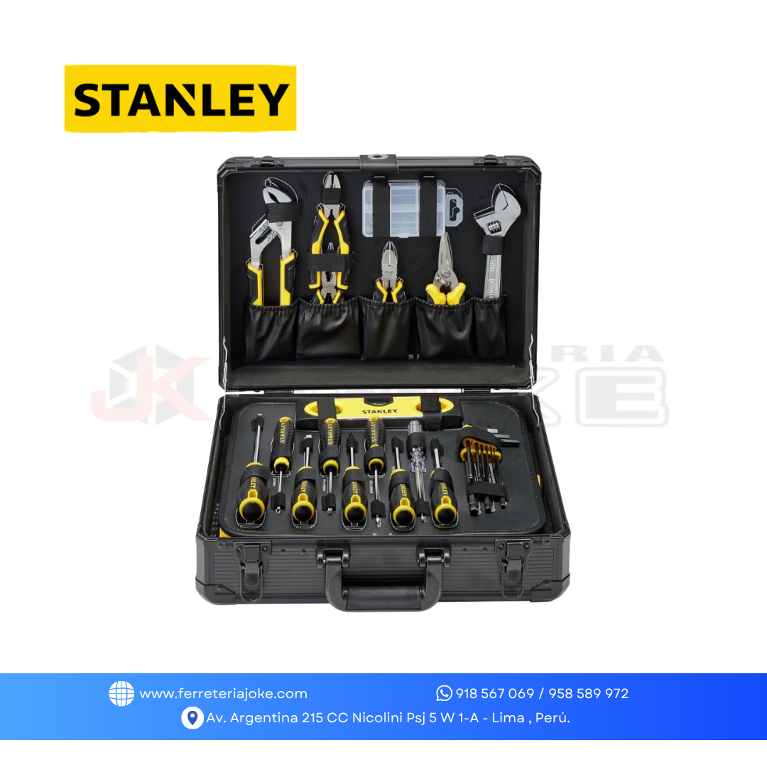 JUEGO DE HERRAMIENTAS ENC 1/4" y 1/2" 141 PZS STMT98109LA STANLEY