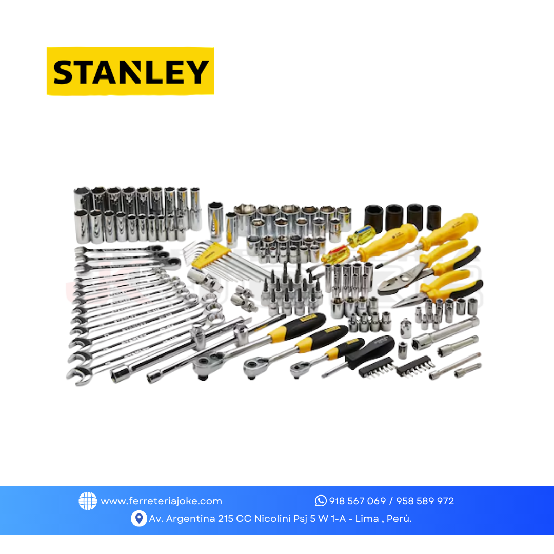 JUEGO DE HERRAMIENTAS 150 PZS RACING R99-150LA STANLEY