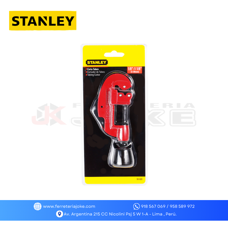 CORTA TUBO 1/8"-1.1/8" [95IB] 93-020 STANLEY