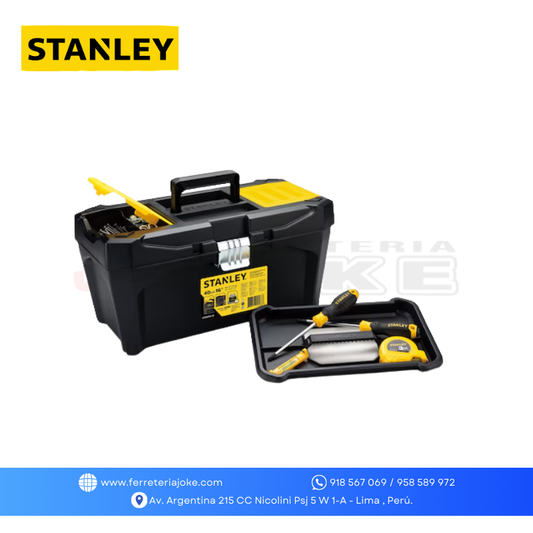 CAJA PLASTICA C/ BROCHE METÁLICO ESSENTIAL 16" STST80345-40 STANLEY